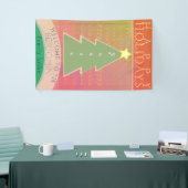 prettige feestdagen "Welkom" Familiebanner Spandoek (Beurs)