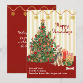 prettige feestdagen Welsh Terrier Tree Cadeaus (Voorkant / Achterkant)