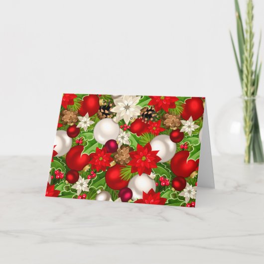 prettige feestdagen Wenskaart (blanco) Bedankkaart (Voorkant)