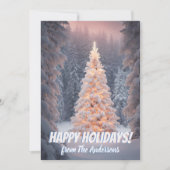 Prettige feestdagen wenskaart Christmas pine 81, Kaart (Voorkant)