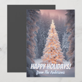 Prettige feestdagen wenskaart Christmas pine 81, Kaart