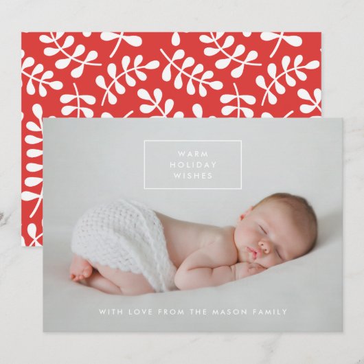 Prettige Feestdagen Wenskaart met Foto Feestdagenkaart (Voorkant / Achterkant)