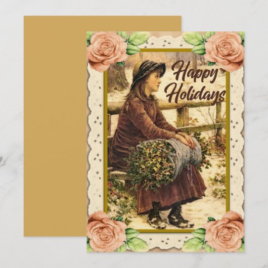  Prettige feestdagen Wenskaart platteland Feestdagenkaart (Voorkant / Achterkant)