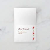 Prettige feestdagen Wenskaart van de Sneeuwuil (Binnen)