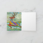 Prettige feestdagen Wenskaart van rendieren (Binnen)