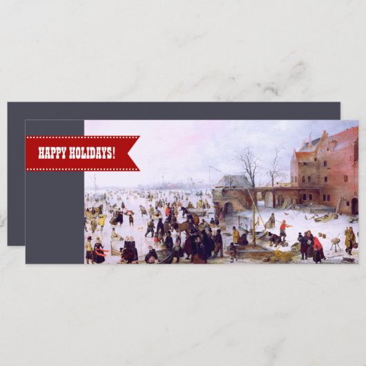 prettige feestdagen. Wenskaarten voor fijne kerst Feestdagenkaart (Voorkant / Achterkant)