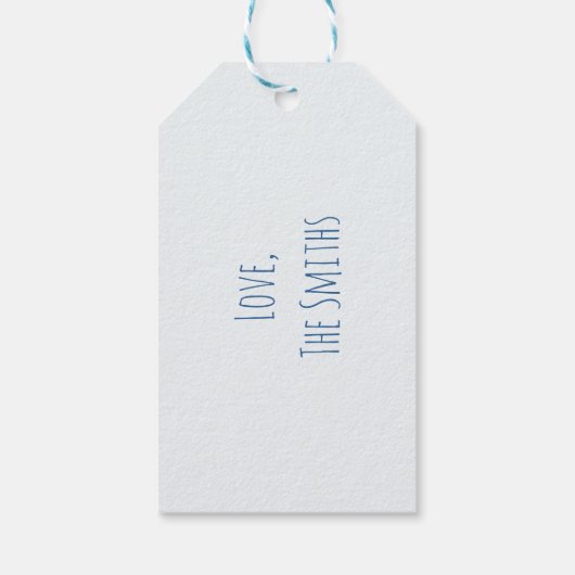 Prettige feestdagen Whimsical Cadeaulabel (Achterkant)