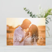 Prettige feestdagen Whimsical Foto Feestdagenkaart (Staand voorkant)