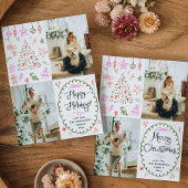 Prettige feestdagen Whimsical Icons Hand getekend Feestdagenkaart