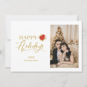 prettige feestdagen Whimsical Ponsettia (Voorkant)