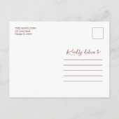 prettige feestdagen White Floral kerstfoto Briefkaart (Achterkant)