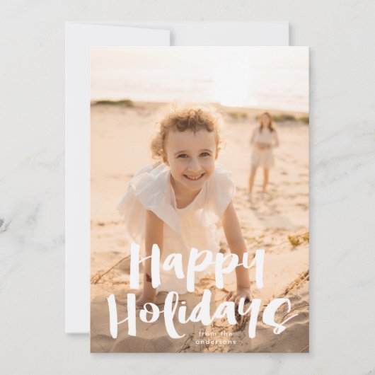 Prettige feestdagen White Fun "©" Kerstfoto Feestdagenkaart (Voorkant)