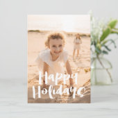 Prettige feestdagen White Fun "©" Kerstfoto Feestdagenkaart (Staand voorkant)