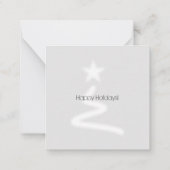 prettige feestdagen White Playful Xmas Tree Spray Notitiekaartje (Achterkant)