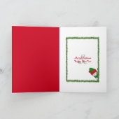 prettige feestdagen Wijnflesje (Binnen)