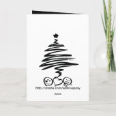 Prettige feestdagen - Wijnstok en vlinder II (Achterkant)