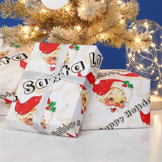 Prettige feestdagen Wikkelpapier  kerstman Cadeaupapier (Feestdagen)