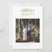 PRETTIGE FEESTDAGEN WINTER BRANCH FEESTDAGENKAART (Voorkant)