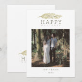 PRETTIGE FEESTDAGEN WINTER BRANCH FEESTDAGENKAART (Voorkant / Achterkant)