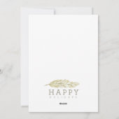 PRETTIGE FEESTDAGEN WINTER BRANCH FEESTDAGENKAART (Achterkant)