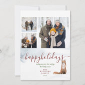 prettige feestdagen Winter Fox 3 Kerstfeest Feestdagenkaart (Voorkant)