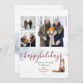 prettige feestdagen Winter Fox 3 Kerstfeest Feestdagenkaart (Voorkant / Achterkant)