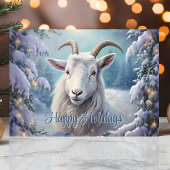 Prettige feestdagen Winter Goat Christmas