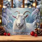 Prettige feestdagen Winter Goat Christmas