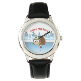 prettige feestdagen! Winter Hedégel Horloge