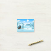 "PRETTIGE FEESTDAGEN" WINTER LANDSCAPE POST-IT® NOTES (Op bureau)