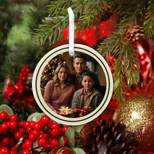 Prettige feestdagen Winter lantaarns aangepaste fo Keramisch Ornament