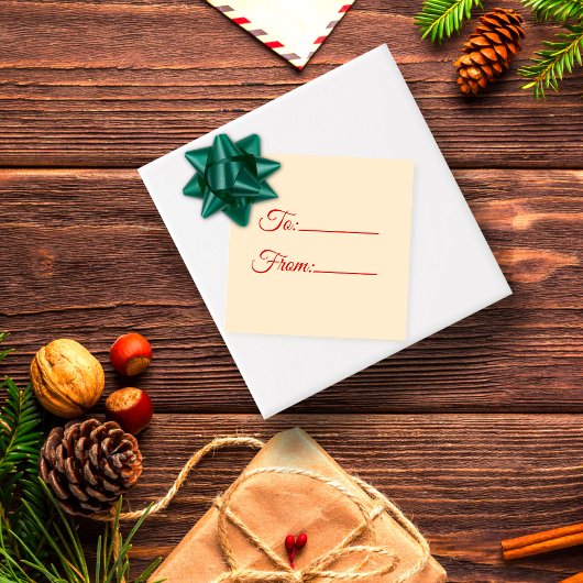 Prettige feestdagen Winter lantaarns cadeau Labels