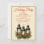 Prettige feestdagen Winter lantaarns feestdag Kaart (Voorkant)