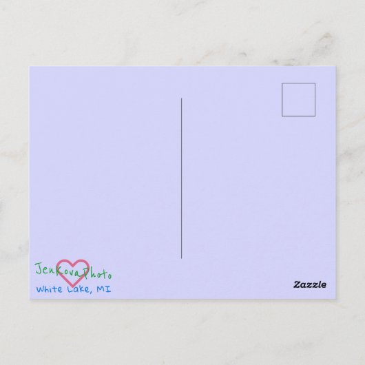 prettige feestdagen WINTER PATH BRIEFKAART (Achterkant)