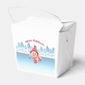 prettige feestdagen! Winter Pig Bedankdoosjes (Achterkant)