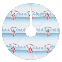 prettige feestdagen! Winter Pig Kerstboom Rok