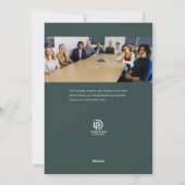 prettige feestdagen Winter Pine Business Holiday C Feestdagenkaart (Achterkant)