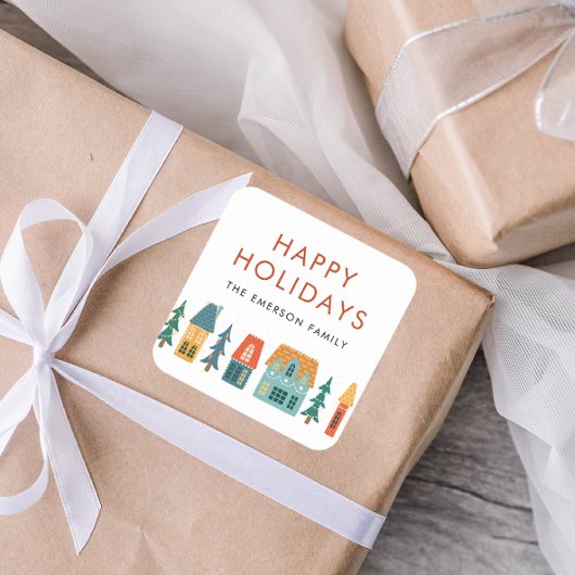 Prettige feestdagen Winter Stickers