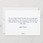 prettige feestdagen Winter Trees Beauful Company Feestdagenkaart (Achterkant)