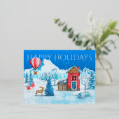 prettige feestdagen Winter Wonderland (Staand Voorkant)