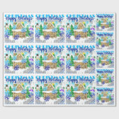 prettige feestdagen | WINTER WONDERLAND DREAMS | Cadeaupapier (Vlak)