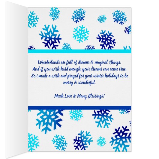 prettige feestdagen | WINTER WONDERLAND DREAMS | K (Binnen (Rechts))