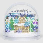 prettige feestdagen | WINTER WONDERLAND DREAMS | Sneeuwbol (Voorkant)