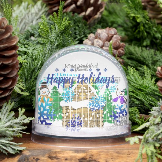 prettige feestdagen | WINTER WONDERLAND DREAMS | Sneeuwbol (Winter)