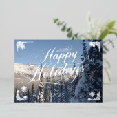 Prettige feestdagen Winter Wonderland met gedicht  (Staand Voorkant)