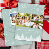 Prettige feestdagen Winter Wonderland Sneeuwvlokke Feestdagenkaart