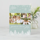 Prettige feestdagen Winter Wonderland Sneeuwvlokke Feestdagenkaart (Staand voorkant)