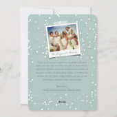 Prettige feestdagen Winter Wonderland Sneeuwvlokke Feestdagenkaart (Achterkant)