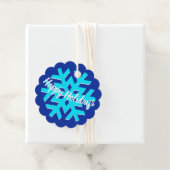 prettige feestdagen | WINTER WONDERLAND | Snowflak Bedankjes Labels (In situ)