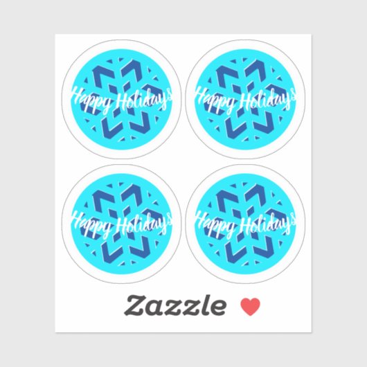prettige feestdagen | WINTER WONDERLAND | Snowflak Sticker (Vel)